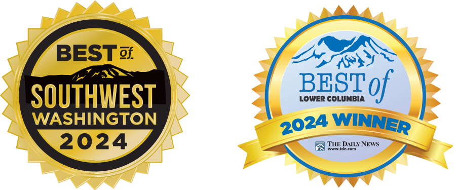 Voted Best of Vancouver and Lower Columbia 4 years in a row!